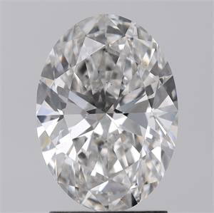 2 carat lab created Oval shaped Diamond
